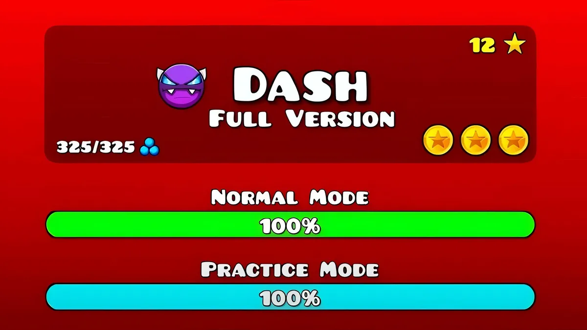 Geometrical Dash gameplay screenshot and banner